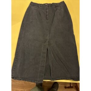 Vintage 90s Kayo of California 100% Cotton USA Made Denim Skirt Photo For Size